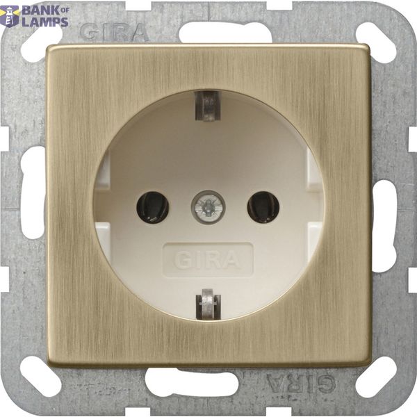 SCHUKO w/o cl. System 55 bronze/cr.white image 1
