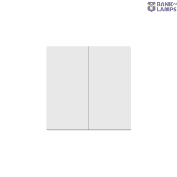 Buttoms for quadruple pushbutton / double roller blind pushbutton without pictogram, (rocker), Simon 24, IP20, white image 1