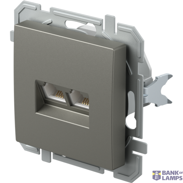 SOCKET TEL KS DOUBLE 2x RJ11 6/4 TI XO 4417057 image 4