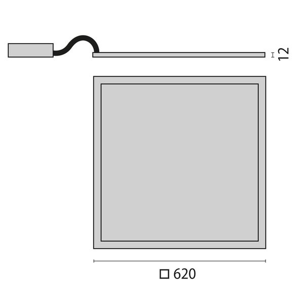 PLATO SQUARE 625 23W 840 OPAL (GERMAN) image 4