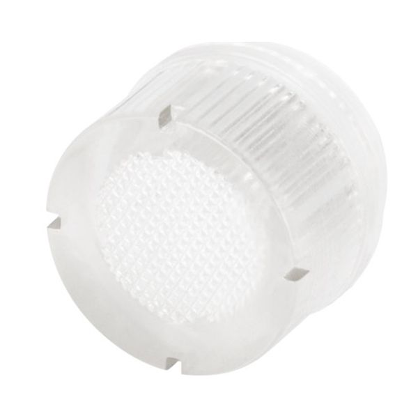Clear lens for projecting push-button image 1