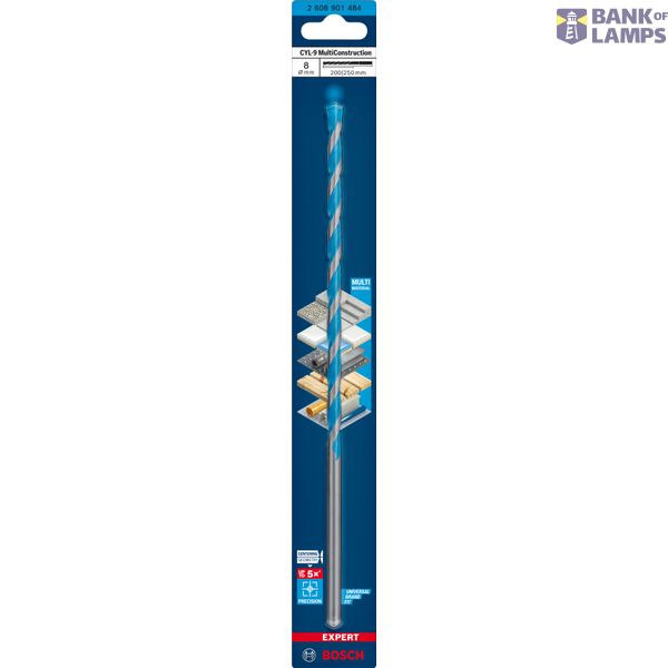 EXPERT CYL-9 MultiConstruction Drill Bit 8 x 2 x 25 mm image 2