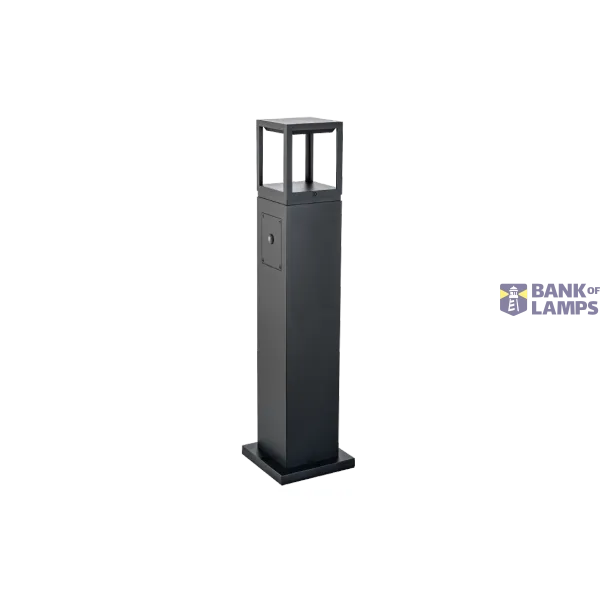 FAGERNES BOLLARD MUSTA 2700K PIR SENSOR image 1