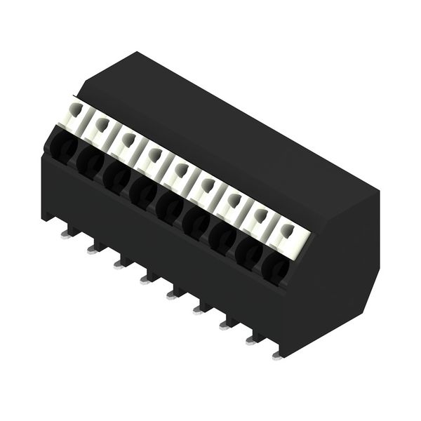 Printed circuit board terminals, 3.50 mm, Number of poles: 9, 135°, black, PUSH IN with actuator, Clamping range, max. : 1.5 mm², Tape image 2