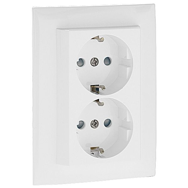 MONOB DOUB SAF EARTH SOCKET (SKO TYPE) WHITE image 1