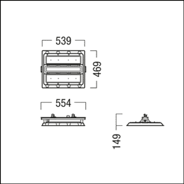 CR2 M17k-840 PC NB LDO TEC-IP WH - LED high-bay luminaire image 2