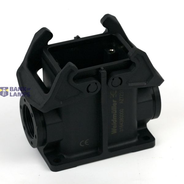 Housing industry connectors, Base housing, Side-locking clamp on lower image 1