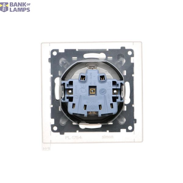 Buttons for the double switch, (rocker), Simon 24, IP20/IP44, graphite mat image 1