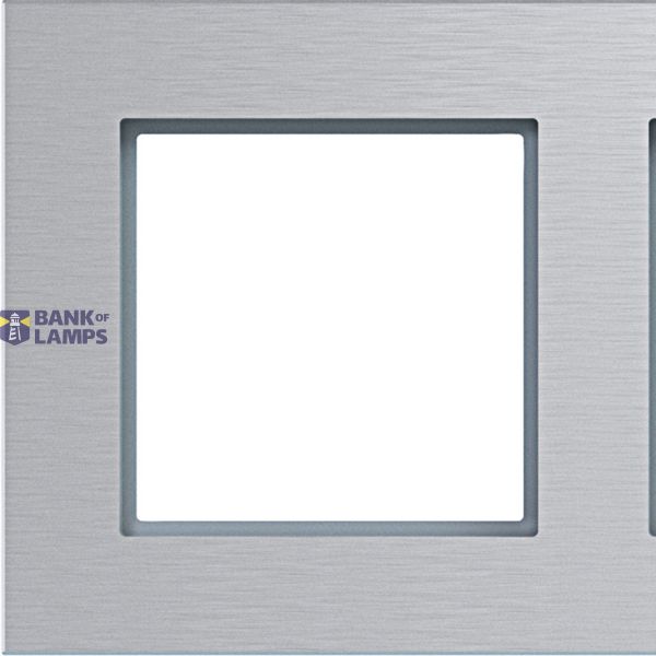 Cover frame 3-way horizontal, A.8, aluminium image 1