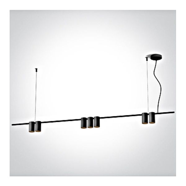 63146B/B BLACK PENDANT GU10 7x7W IP20 100-240V image 1