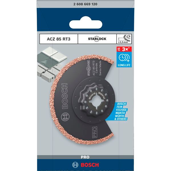 PRO Multi Material ACZ 85 RT3 Multitool Blade image 2