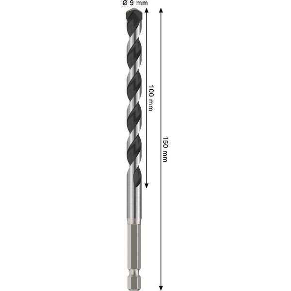 PRO HEX-5 Drill Bit 9x100x150mm image 2