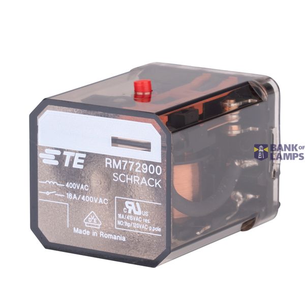 Power Relay 3 C/O 400VAC 16A, plain cover, Faston 187 image 8