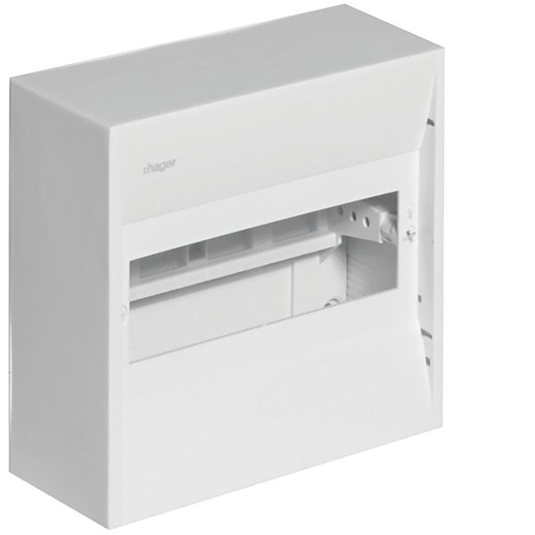 Mini-enclosure, gamma, 8 module, protect. class IP30, 1xPE image 1