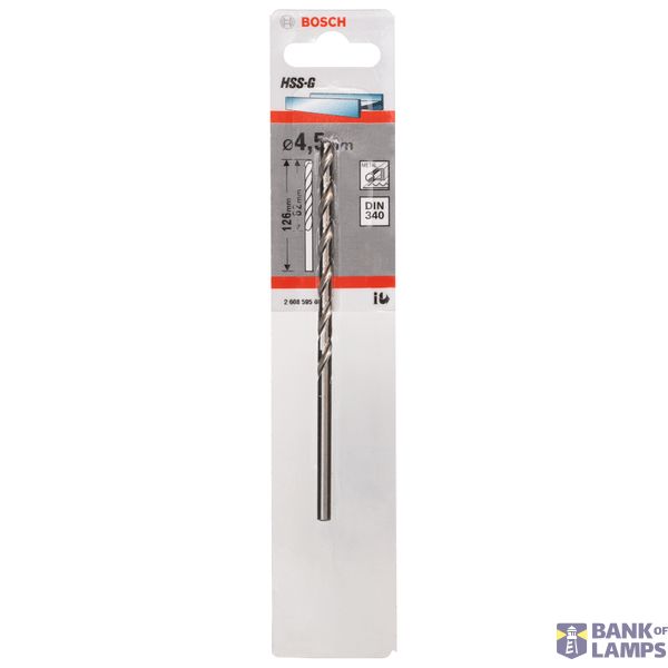 Metal drill bits HSS-G, DIN 340 4,5 x 82 x 126 mm 1 pcs. image 2