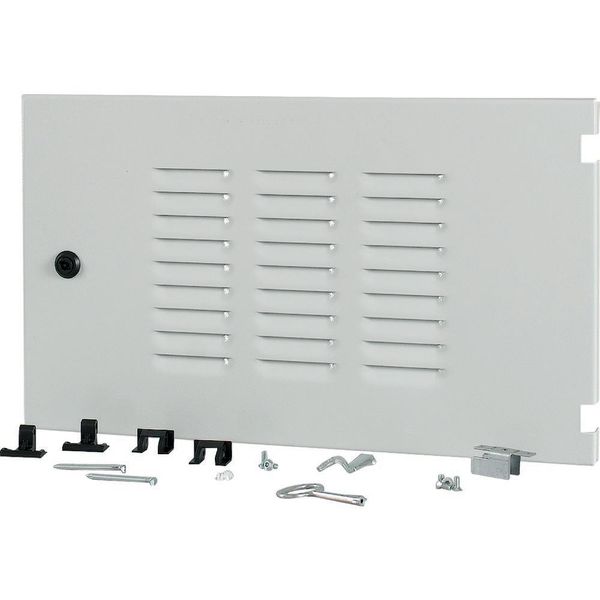 XTSZDSQV4L-H350W600 Section wide door, ventilated, left, HxW=350x600mm, IP42, grey image 2