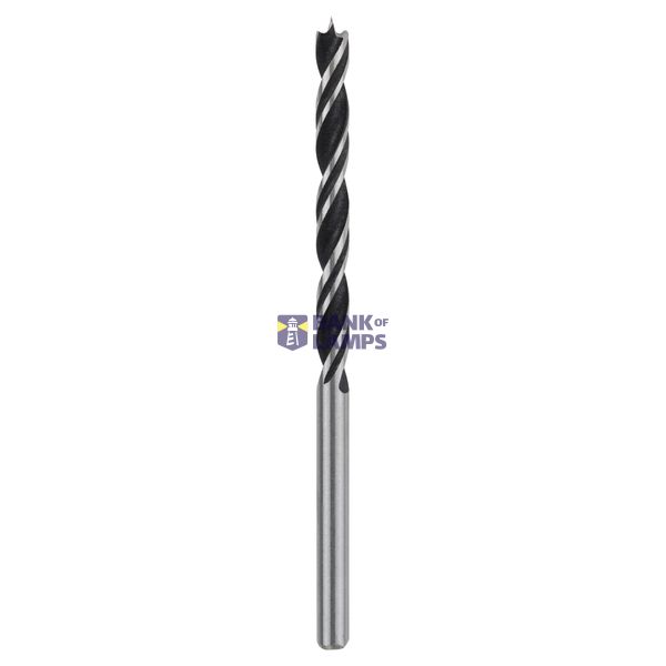Standard brad point drill bits 4 x 43 x 75 mm, d 4 mm image 1