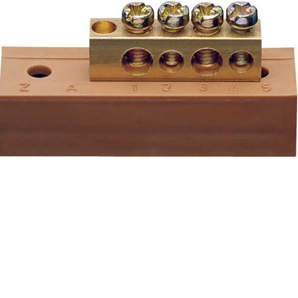 Brass terminal, 2x10mm²/2x16mm², Phase image 1