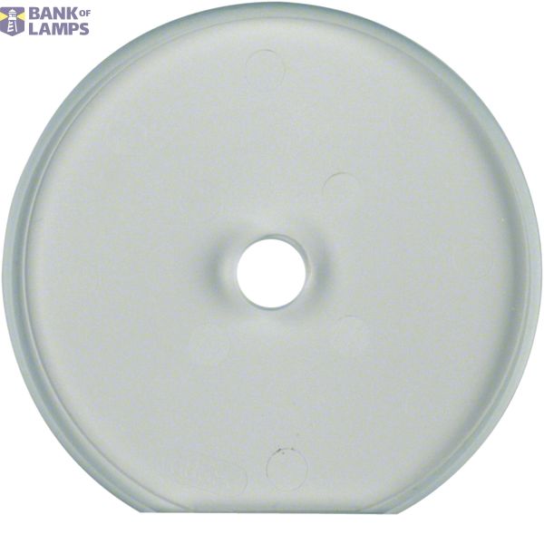 Cover frame 1-way end piece for rotary switch, Glass Series, clear image 1