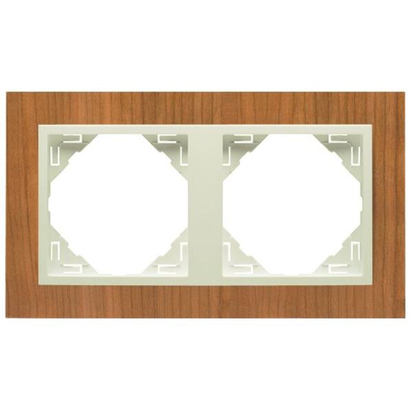 DOUBLE FRAME CHERRY-TREE/PEARL image 1