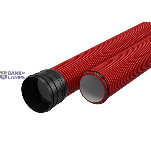 EVOCAB SUPER HARD pipe, 200 mm, 6 m, red, LVS EN61386 - 24, impact resistance class N image 1