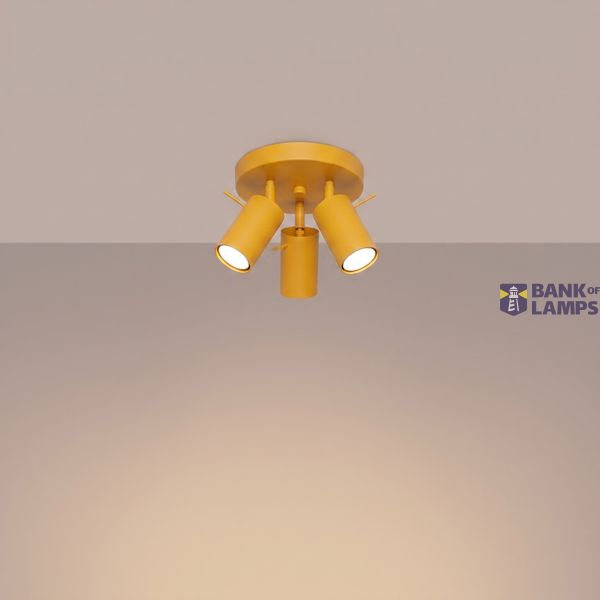 Ceiling lamp RING 3P yellow image 3