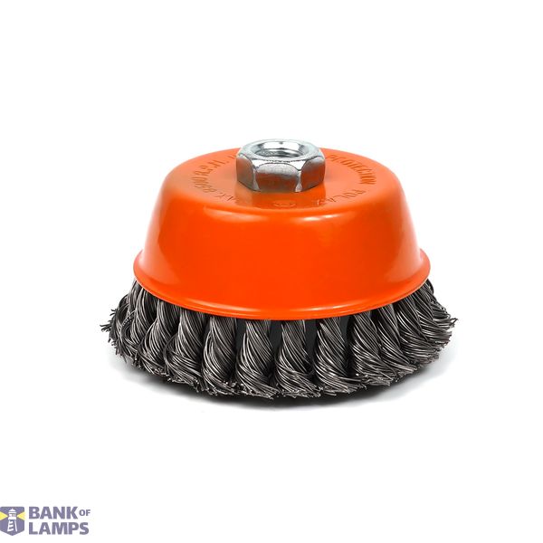 Cup brush M14 125mm for angle grinder M14 (twisted wire) image 1