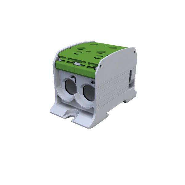 STB 95-2 Rail-mounted terminal block Al/Cu 87520 SIMBLOCK green image 1
