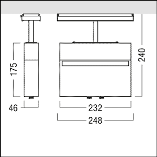 CROSSIGN 110 P TEC-GP E1BC ERI WH - Escape sign luminaire image 3