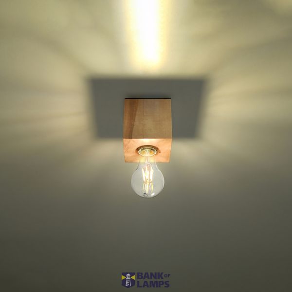 CEILING LAMP ARIZ NATURAL WOOD E27 1X60W IP20 image 7