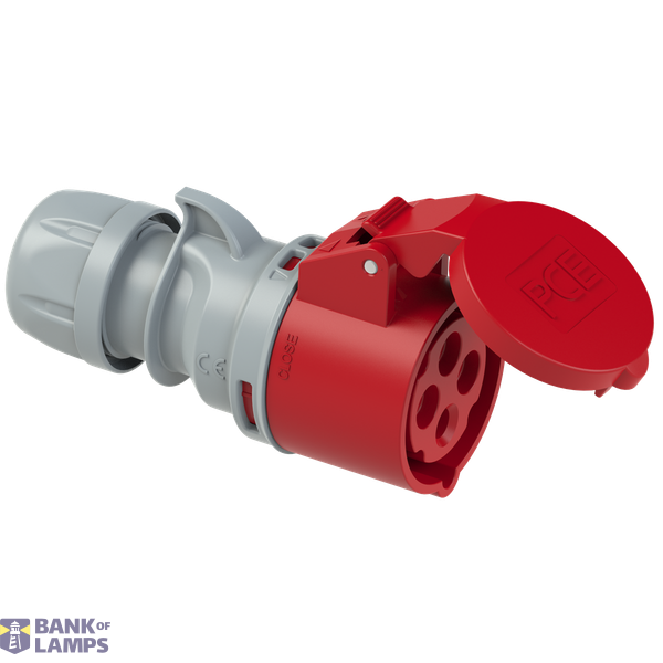 Portable socket TT 32A 4P 400V 6h IP44 image 1