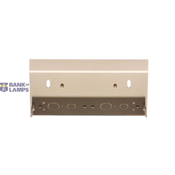 Double loudspeaker socket, Gold matt, metalic image 1