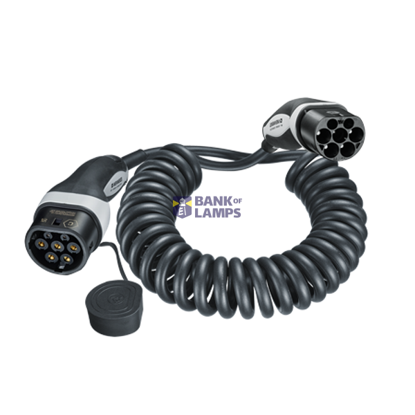 Charging Cable (Mode 3), Type 2, 20A, 3PH, 4m, Black image 1