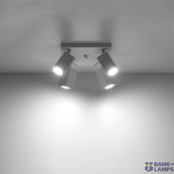 CEILING LAMP MERIDA 4 WHITE GU10 4X40W IP20 image 5