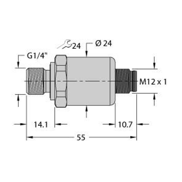 Pressure Sensor With Current Output (2-Wire)   PT10A-1004-I2-H1143 image 1