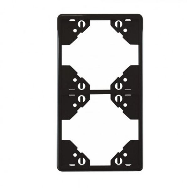 DOUBLE VERTICAL FRAME MATTE BLACK image 1