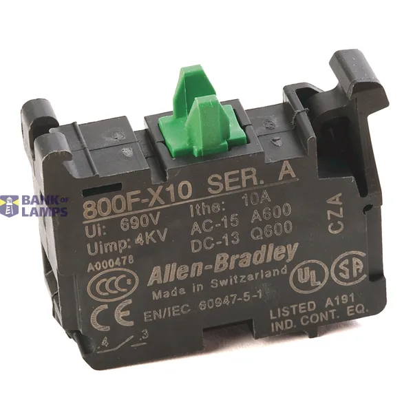 Allen-Bradley Contact Block 800F-X10