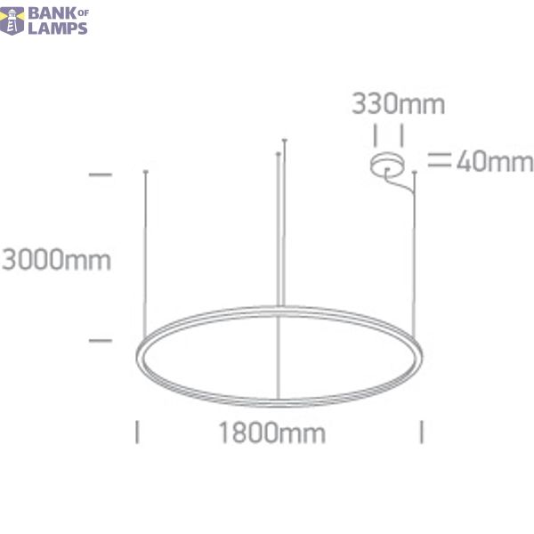 BLACK PENDANT 100W WW IP20 230V image 2