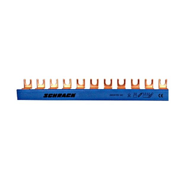 C-Busbar 1-pole, neutral conductor, 10mmý,, blue, 1m (The price is shown without markup on metals. Request a quote for accurate information) image 1