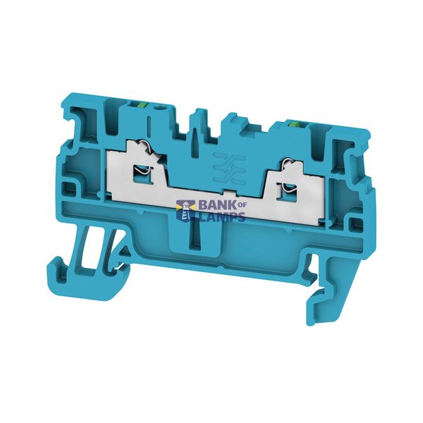 Feed-through terminal block, SNAP IN, blue, 1.5 mm², 17.5 A, 500 V, Nu image 1