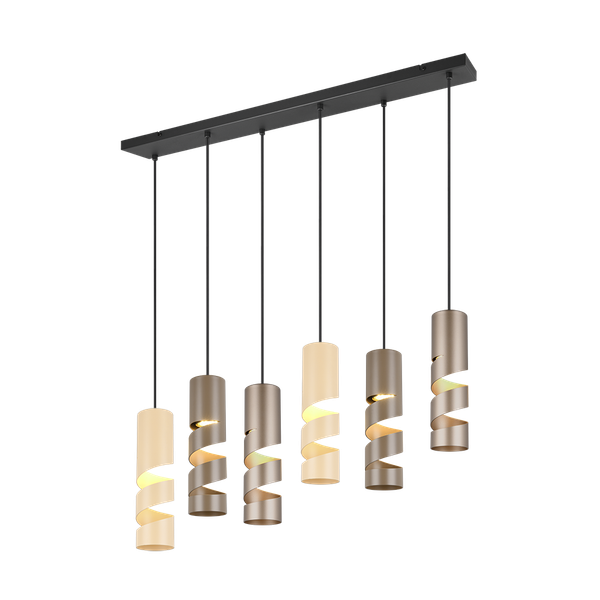 Stream pendant 6-pc GU10 multicolor image 1