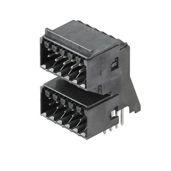 PCB plug-in connector, male header, closed side, THT/THR solder connection, 3.50 mm, Number of poles: 32, 90°, Solder pin length (l): 3.2 mm, tinned, black, Box image 2