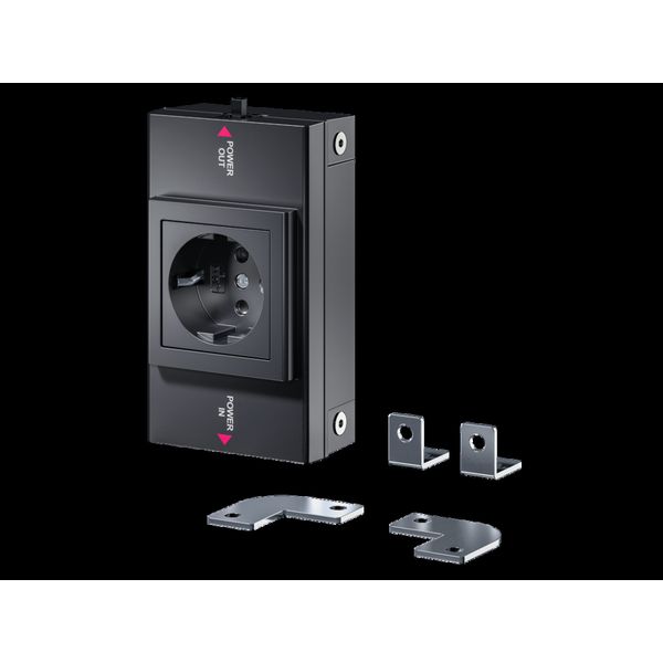 Socket box for LED system light, with earthing-pin (type F, CEE 7/3) image 1