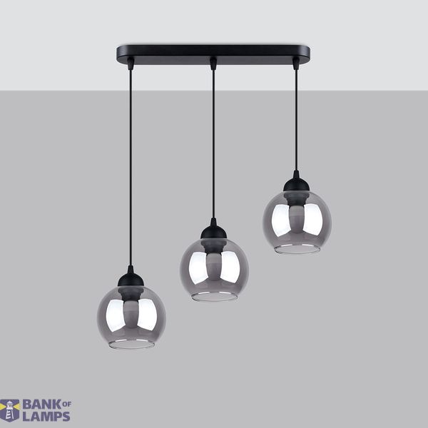 HANGING LAMP ALINO 3 BLACK E27 3X60 IP20 image 7