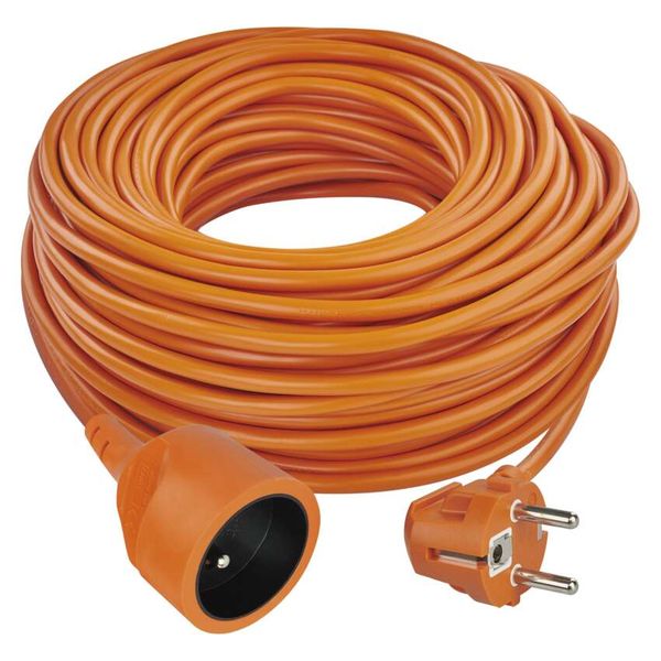 Extension Cord 40 m / 1 socket / orange / PVC / 230 V / 1.5 mm2 image 1
