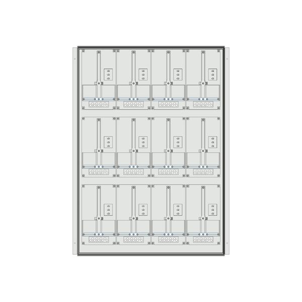 Meter box insert 3-rows, 12 meter boards / 27 Modul heights image 1