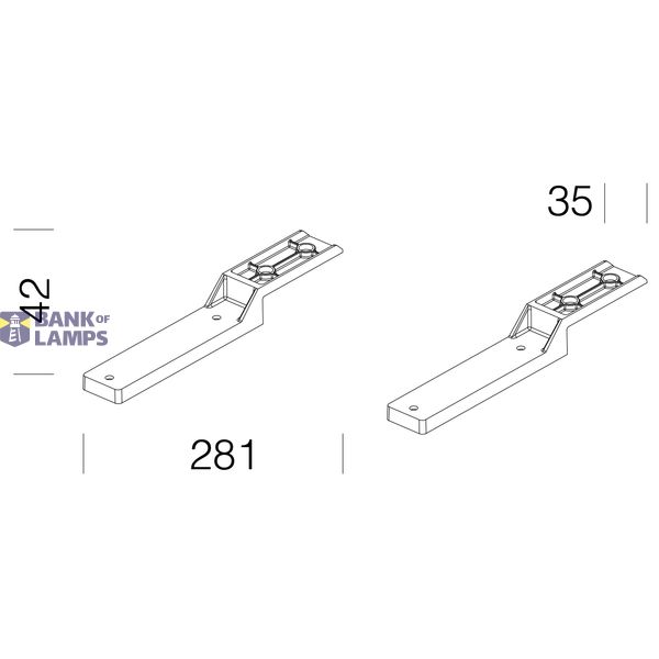 STAFFE SUPPORTO DRIVER ACC.198 RAL7021 image 1
