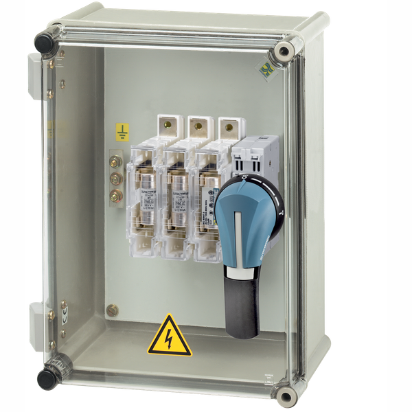 Fuse combination switch FUSERBLOC 3P 100A in polyester enclosure IP55 image 1