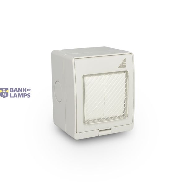 Double surface-mounted switch L2N IP55 "AQUA55" image 1
