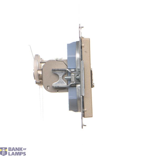 Cover for single socket outlet with earthing IP44 - transparent flap, Silver matt, metalic image 1